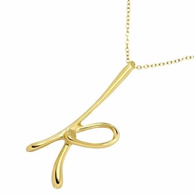 Tiffany & Co. Elsa Peretti Letter K Long Necklace, 75cm, 18K Yellow Gold (750)
