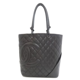 CHANEL Cambon Line Handbag Calfskin Women's