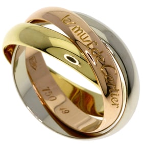 Cartier Trinity #49 Ring, 18K Yellow Gold/18KPG/18KWG, Women's
