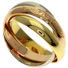 Cartier Trinity #52 Ring, 18K Yellow Gold/18KWG/18KPG, Women's