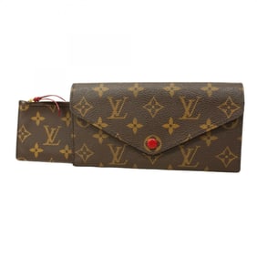 Louis Vuitton Monogram Portefeuille Josephine Long Wallet M60139 Rouge Women's
