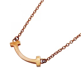 Tiffany T Smile Mini Necklace in 18K Pink Gold for Women