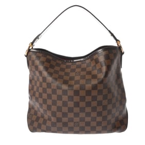 LOUIS VUITTON Damier Delightful PM Semi-Shoulder Bag, Brown, N41459, Women's, Canvas Shoulder AB
