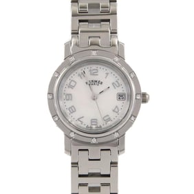 Hermès Clipper Nacle 12P CL4.230 Stainless Steel Quartz Watch