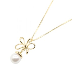 Tiffany & Co. Pearl Necklace, 18K Yellow Gold, Women's, Gold and White