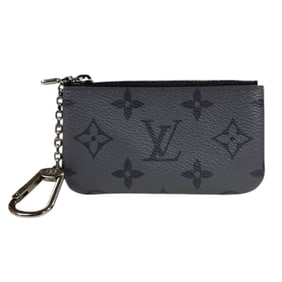 Pre-owned Louis Vuitton Pochette Cle Monogram Eclipse wallet/coin case, M80905, men's.