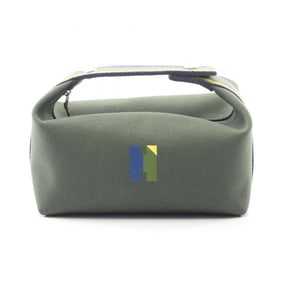 Hermes Hermès Brides A Black PM Handbag, Canvas, Women's, Green, Navy, Multicolor