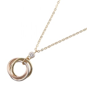 Cartier Trinity Necklace (1PD) in 18K Yellow Gold, White or Pink Gold with Diamonds. Available and