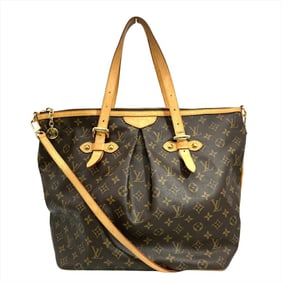 Louis Vuitton Palermo GM Tote Bag in Monogram Canvas, Brown, M40146, MI4038, Women's