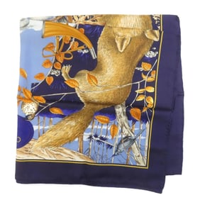 Hermès Carré 90 Forest Hunting Scarf Silk Muffler Women's HERMES