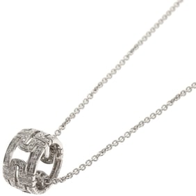 BVLGARI Parentesi Openwork Diamond Necklace in 18K White Gold for Women