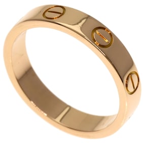 Cartier Mini Love Ring #49 18K Pink Gold Women's