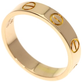 Cartier Mini Love Ring #48 18K Pink Gold Women's