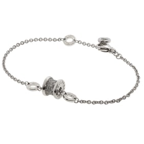 BVLGARI B-zero1 Mini Diamond Bracelet in 18K White Gold for Women