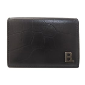 Balenciaga Compact Wallet Logo Bifold Leather Women's BALENCIAGA