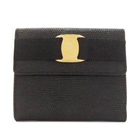 Salvatore Ferragamo Vara Ribbon Bifold Wallet Leather Women's
