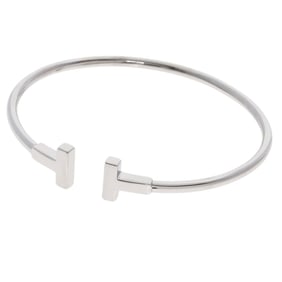 Tiffany T-Wire Bangle Bracelet in 18K White Gold for Women. TIFFANY & Co.