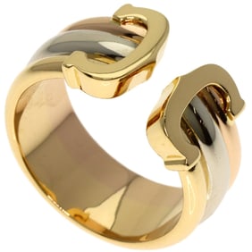 Cartier 2C Ring #51 18K Yellow Gold/18KPG/18KWG Women's