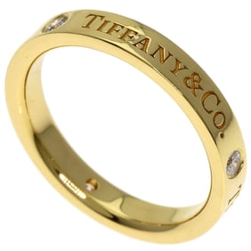 Tiffany & Co. Flat Band 3-Piece Diamond Ring in 18K Yellow Gold for Women.