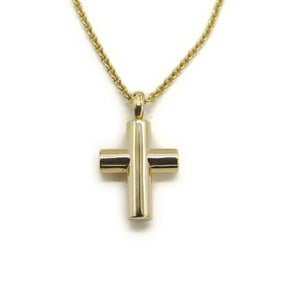 BVLGARI Bulgari Latin Cross Necklace 18KYG 18K Yellow Gold