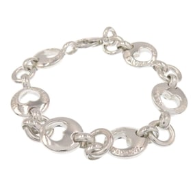 Tiffany & Co. Pierced Heart Bracelet, Silver, Women's
