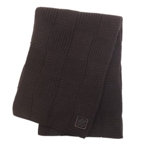 Louis Vuitton Logo Damier Pattern Wool Scarf for Women LOUIS VUITTON