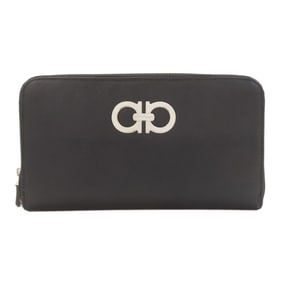 Salvatore Ferragamo Gancini hardware long wallet, leather, women's