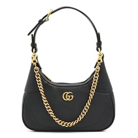 Gucci Women's GG Marmont Aphrodite Shoulder Bag/Handbag in Black Calfskin 731817