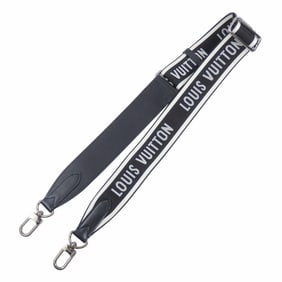 Louis Vuitton Shoulder Strap J02496 Nylon Black and White Women's Men's