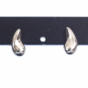 Tiffany Teardrop Earrings for Women, Pt950 2.7g Platinum, Elsa Peretti