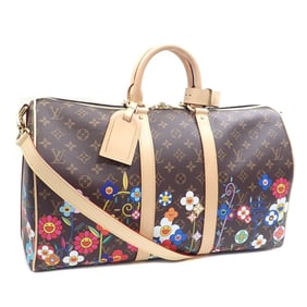 Louis Vuitton x Takashi Murakami Boston Bag Monogram LV×TM Keepall Bandouliere Size 45 Women's