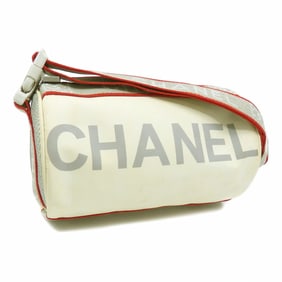 Chanel Sport Line Shoulder Bag, Women's, White Nylon
