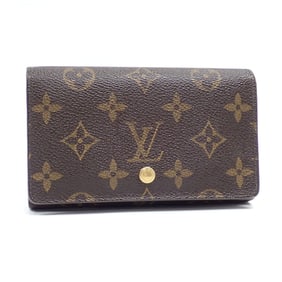 Louis Vuitton Monogram Porte-Monnaie Bi-fold Wallet with Tresor, Women's, M61730, Initials
