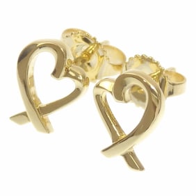 Tiffany Loving Heart Earrings for Women, 18K Yellow Gold, 1.9g, Paloma Picasso, 60021164