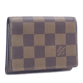 Louis Vuitton Bifold Card Case Damier Ebene Envelope Carte de Visite N62920 Business for Men and