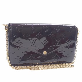 Louis Vuitton Vernis Pochette Felicie Women's Chain Shoulder Bag M61267 Amaranth (Pouch Out of