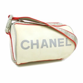 Chanel Sport Line Shoulder Bag, Women's, White Nylon