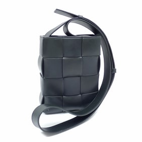 Bottega Veneta Mini Cassette Phone Shoulder Bag for Men in Dark Green Calfskin