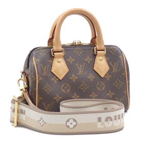 Louis Vuitton Monogram Speedy Bandouliere 20 Handbag, Women's, M46222, Beige, Mini Boston Bag