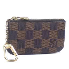 Louis Vuitton Damier Ebene Pochette Cle Coin and Key Case, Women's, N62658, Purse