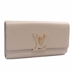 Louis Vuitton Bifold Long Wallet Portefeuille Capucines Women's M61249 Galle