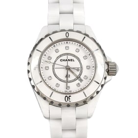 Chanel J12 33mm Ceramic 12P H1628 Quartz Watch