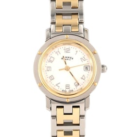 Hermès Clipper Nacle Two-tone CL4.220 SSxGP Quartz Watch