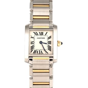 Cartier Tank Française SM Two-tone Watch W51007Q4 SSxYG Quartz Movement