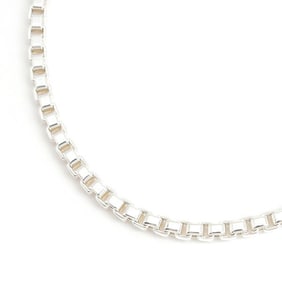 Tiffany necklace for men and women, Venetian link chain, silver SV925, TIFFANY