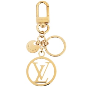 Louis Vuitton Porte Cle LV Circle Keychain M68000 Metal Gold Women's Bag Charm LOUIS VUITTON
