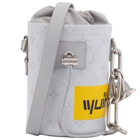Louis Vuitton Chalk Nano Bag Shoulder M44631 White Monogram Light Gray Men's LOUIS VUITTON