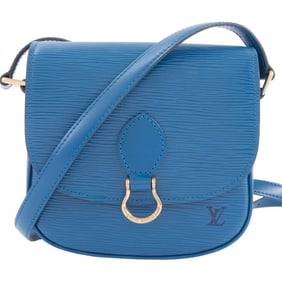 Louis Vuitton Mini Saint-Cloud Shoulder Bag M52215 Epi Leather Toledo Blue Women's LOUIS VUITTON
