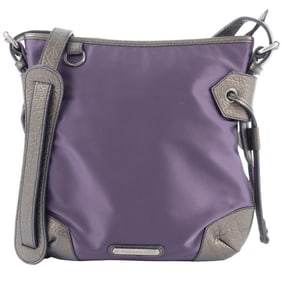Burberry nylon shoulder bag purple women's crossbody BURBERRY