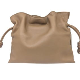LOEWE Flamenco Clutch Mini, Brown Napa Calf Leather, A411FC2X37, Small, Women's Shoulder Bag/Clutch